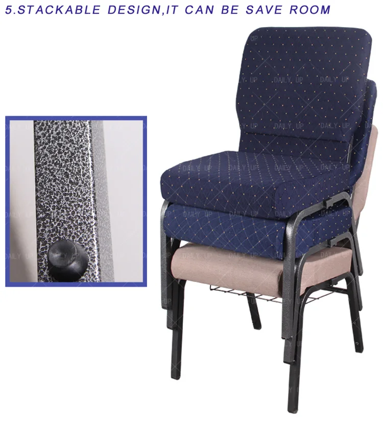 Connecting Church Chair With Book Rack Metal Gray Pastor Church Chair Used For Sale Grey Fabric