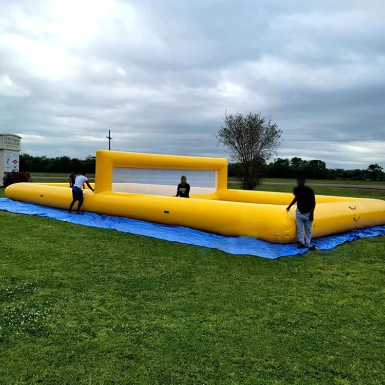 Water Play Giant Inflatable Beach Volleyball Court / Inflatable Water