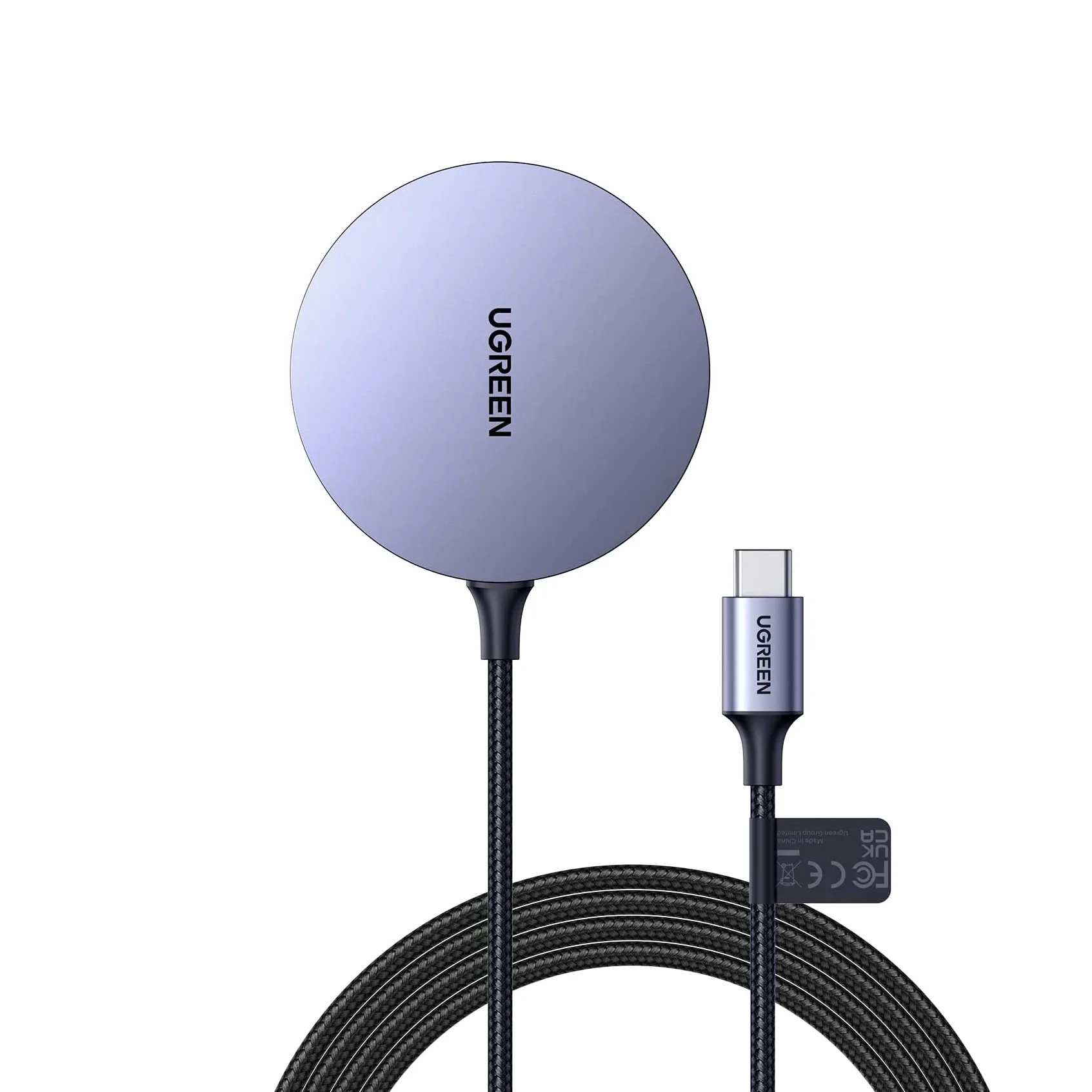 UGREEN Magnetic Wireless Charger Portable Wireless Charging Pad with 5FT  Cable