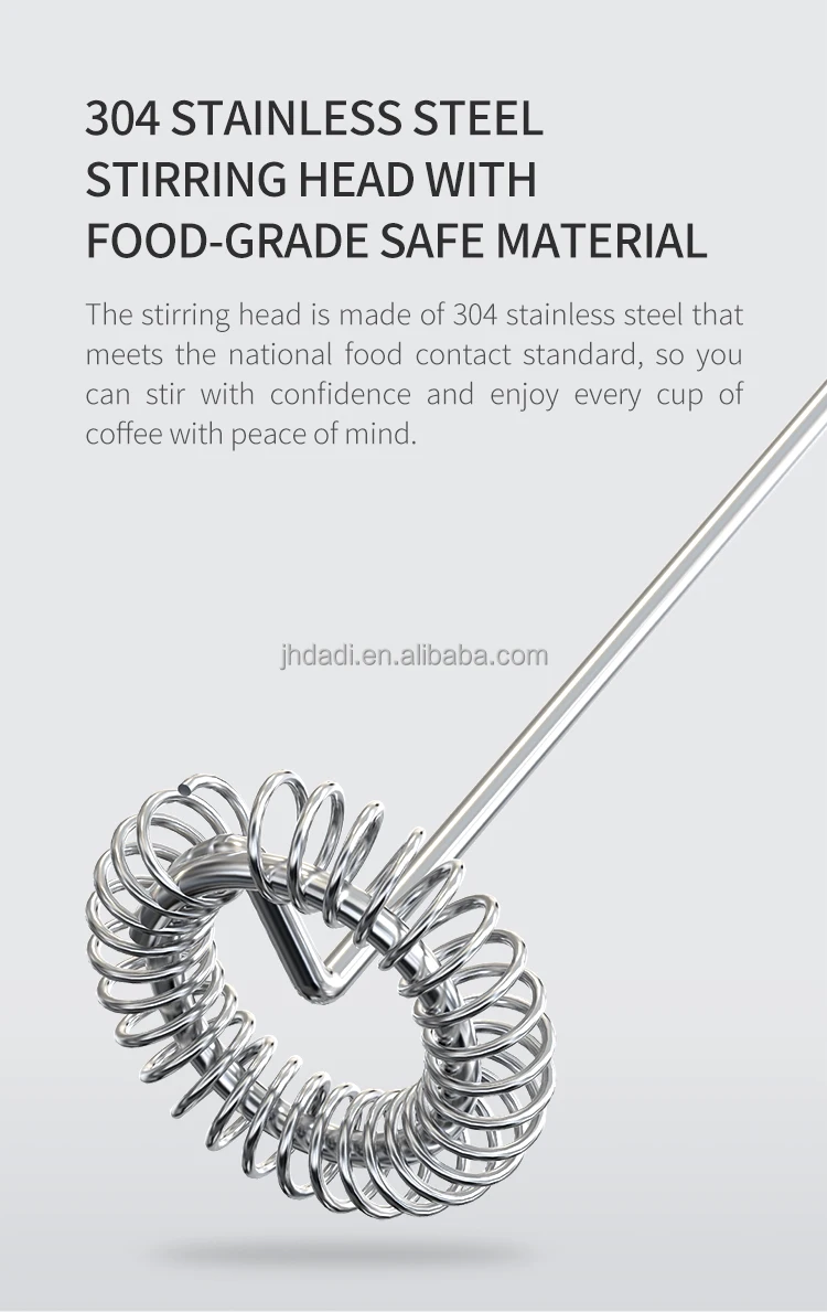 Manual Milk Frother / Handheld Battery Operated Portable Milk Foam