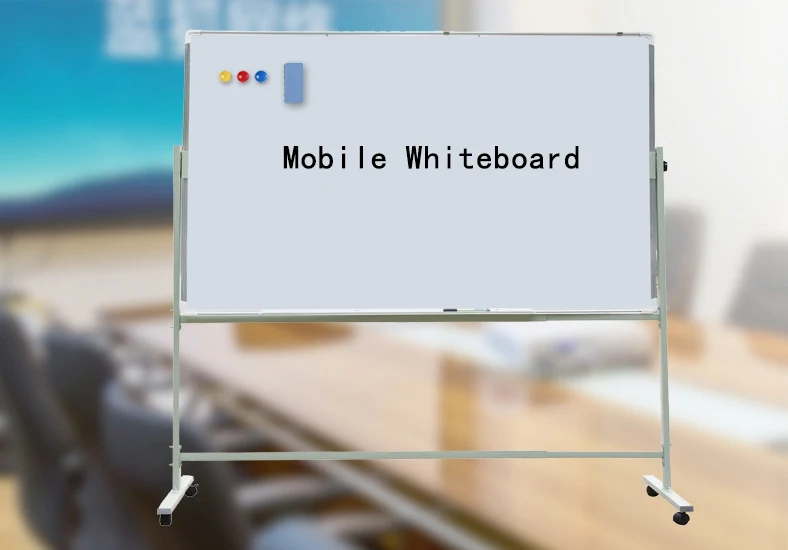 Factory Direct Sales Magnetic Whiteboard With Stand Double Sided Mobile