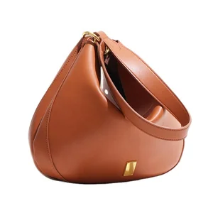 Customized Logo Classic Large Capacity Ladies Handbags Vintage Soft Leather Sling Shoulder Bags for Women