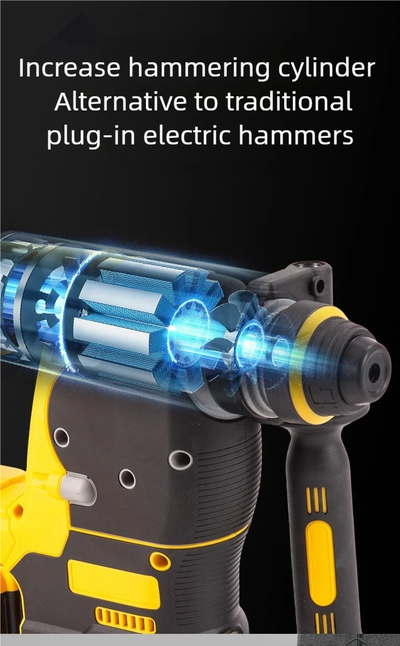 Industrial-Grade High-Power 21V Battery-Powered Electric Hammer Multi ...