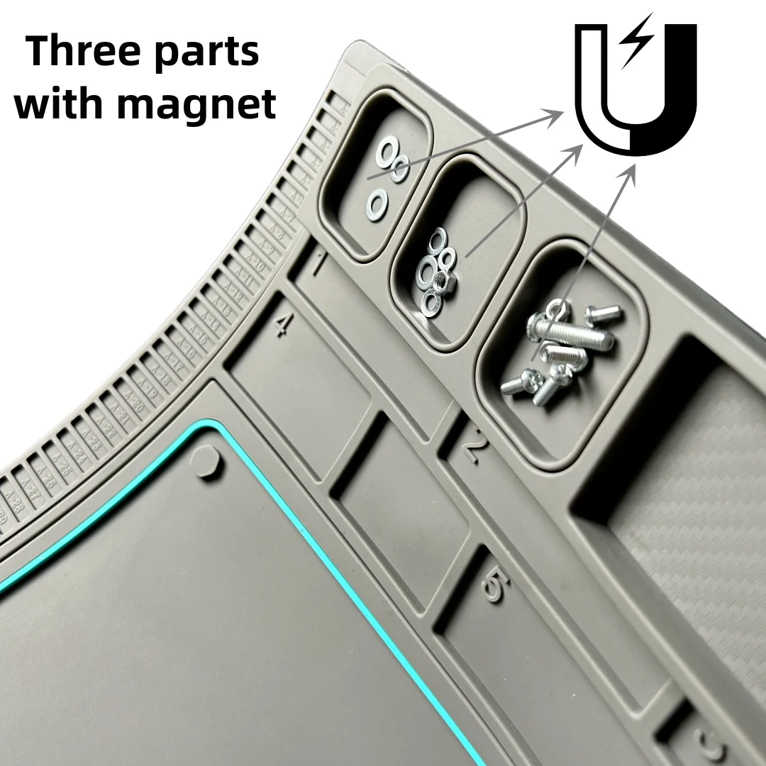 Oem Design Rubber Pvc Silicone Heat Resistant Laptop Desk Work Mat Mobile Repair Phone Mat