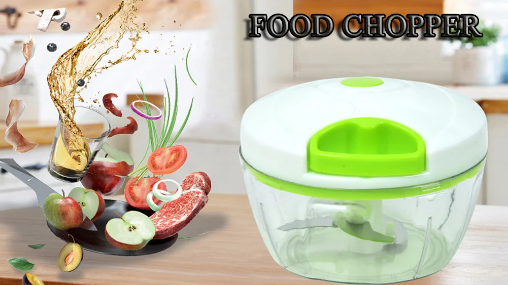 China Manual Food Chopper Vegetable Chopper, Hand Pull Mincer Blender Mixer  for Vegetable Fruits Nuts Onions Durable BPA Free Food Safe Material  Manufacturer and Supplier