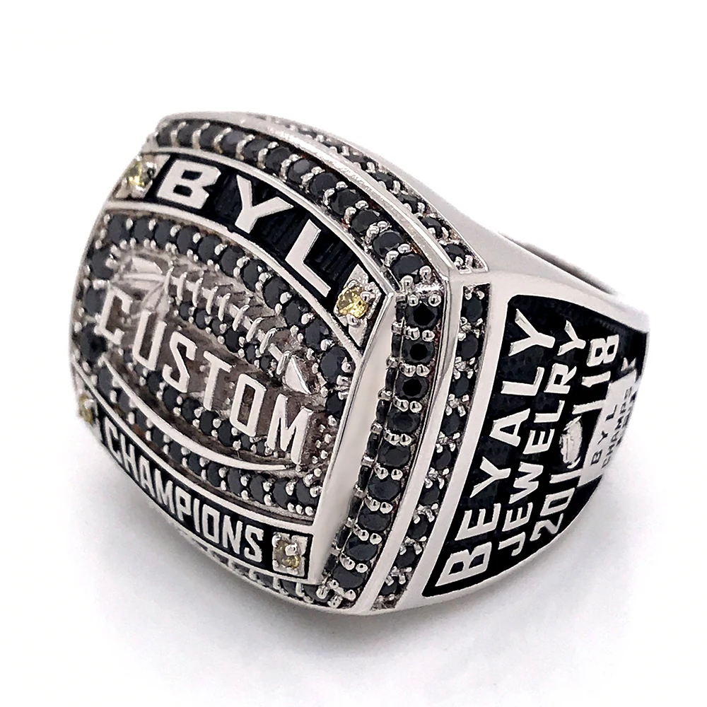 Teamwork Signet Black Stone Fantasy Baseball Championship Rings - Buy ...