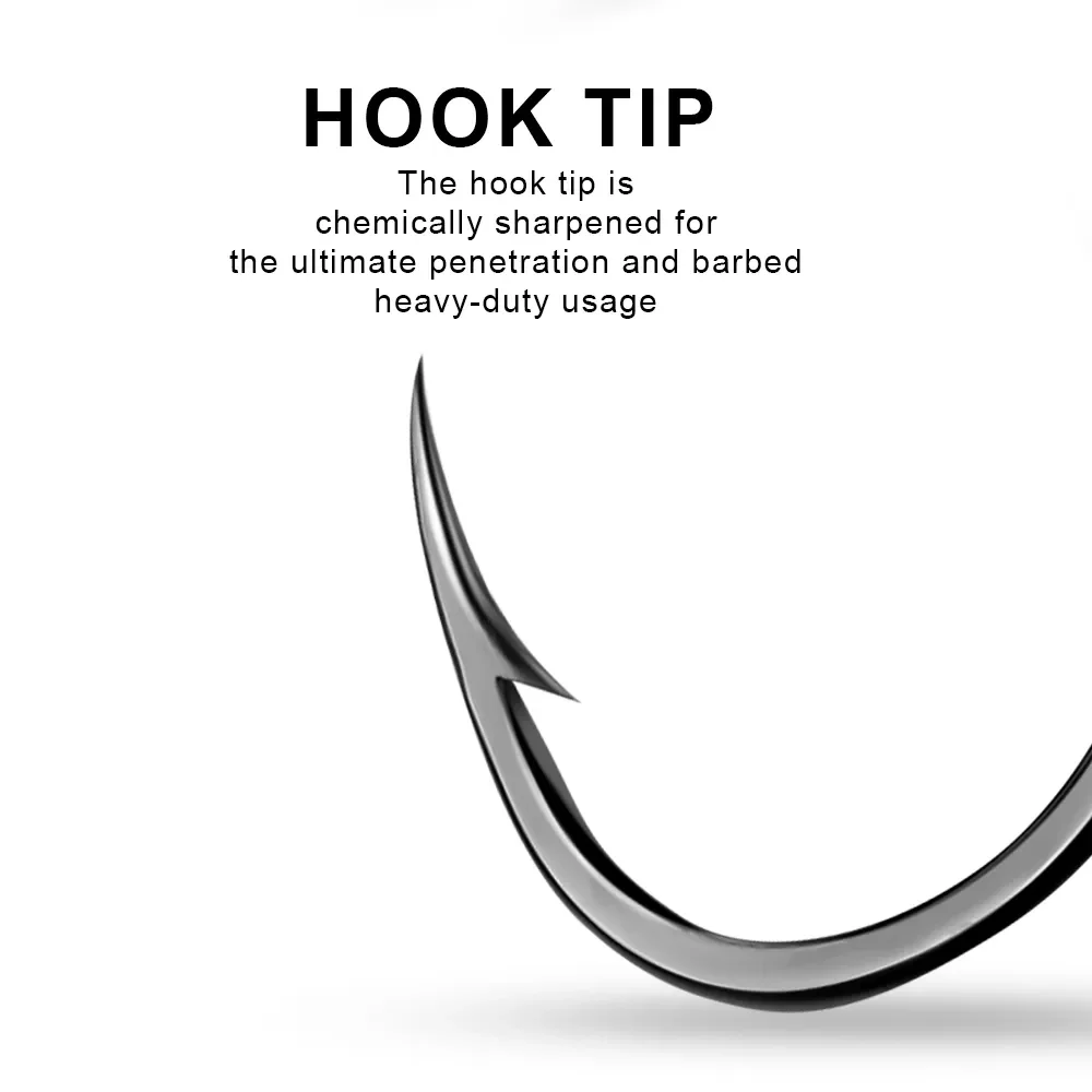 200pcs sliver wacky hook high carbon Steel worm fishing hooks for sea fishing
