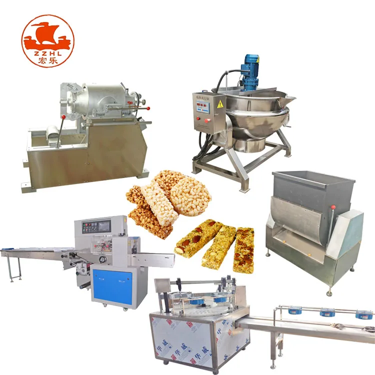 Cereal Bar Moulding Production Line / Sesame Candy Machine / Rice Ball Sugar Production Line