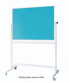 Movable mobile double side 360 degree Rotate magnetic office whiteboard school writing board easel stand for painting