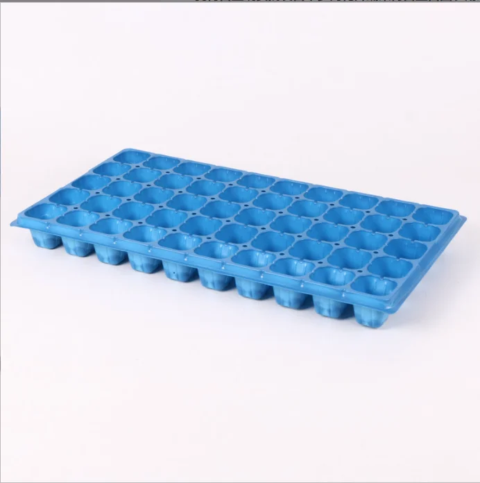 Plastic Nursery Seedling Trays Factory Price 50 Blue/black Seed Tray