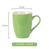 Glossy Green Drum-Shaped Cup