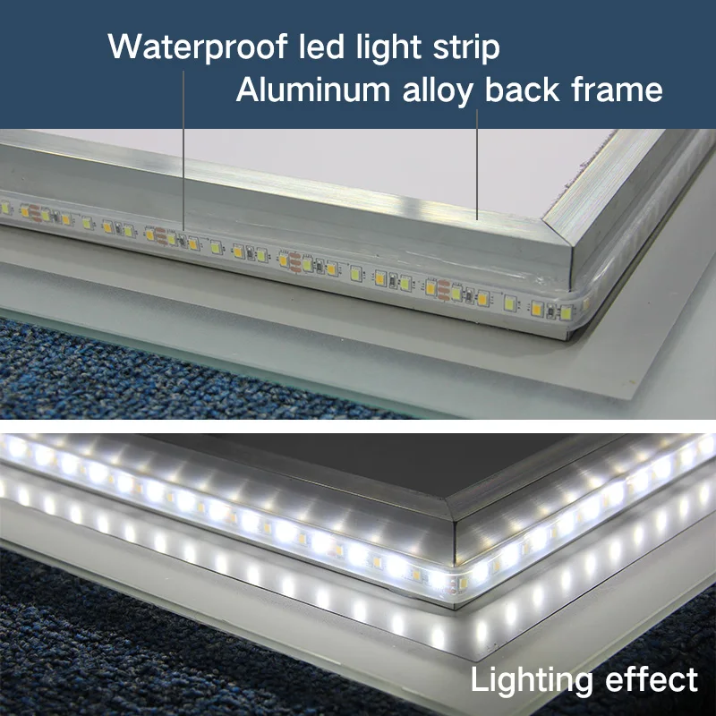 JITAI Led Mirror Illuminated Rectangle Magnifying Hotel Modern 2 Years Return and Replacement