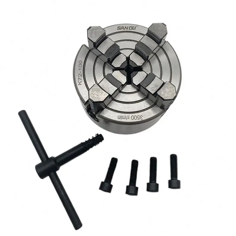 Factory Wholesale Lathe Chuck 4 Jaw Independent Chuck K72 Series 80MM 100MM 125MM 160MM 200MM 250MM