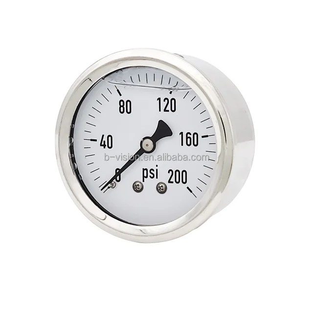 Factory outlet support customized shakeproof type stainless steel  pressure gauge