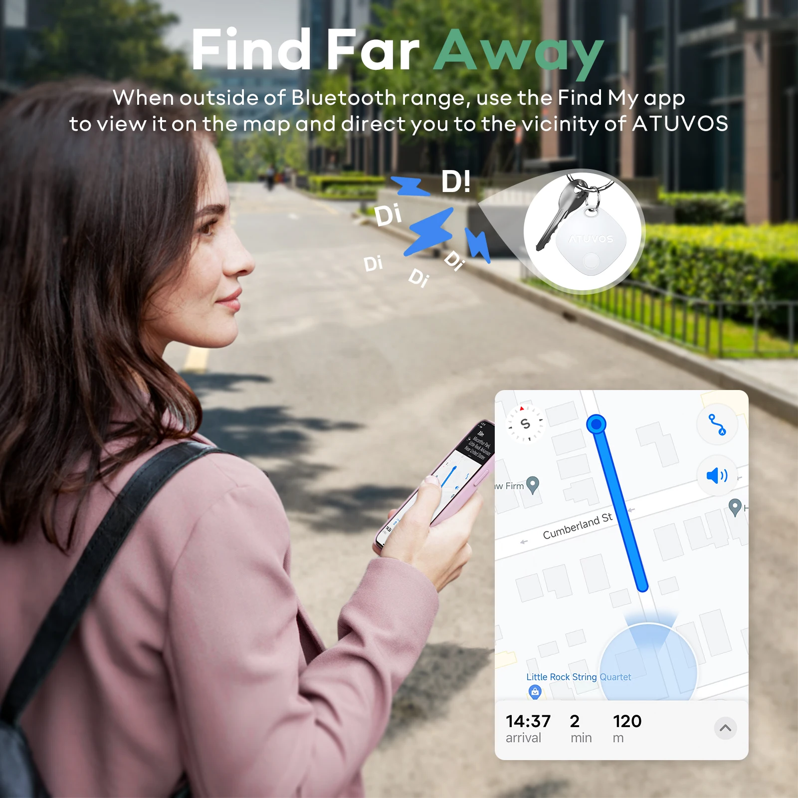 ISOOCO 2025 Smart Ring GPS Tracker IOS IP67 NFC Dog Child Wrist Anti-Lost App with Findmy Dropshipping