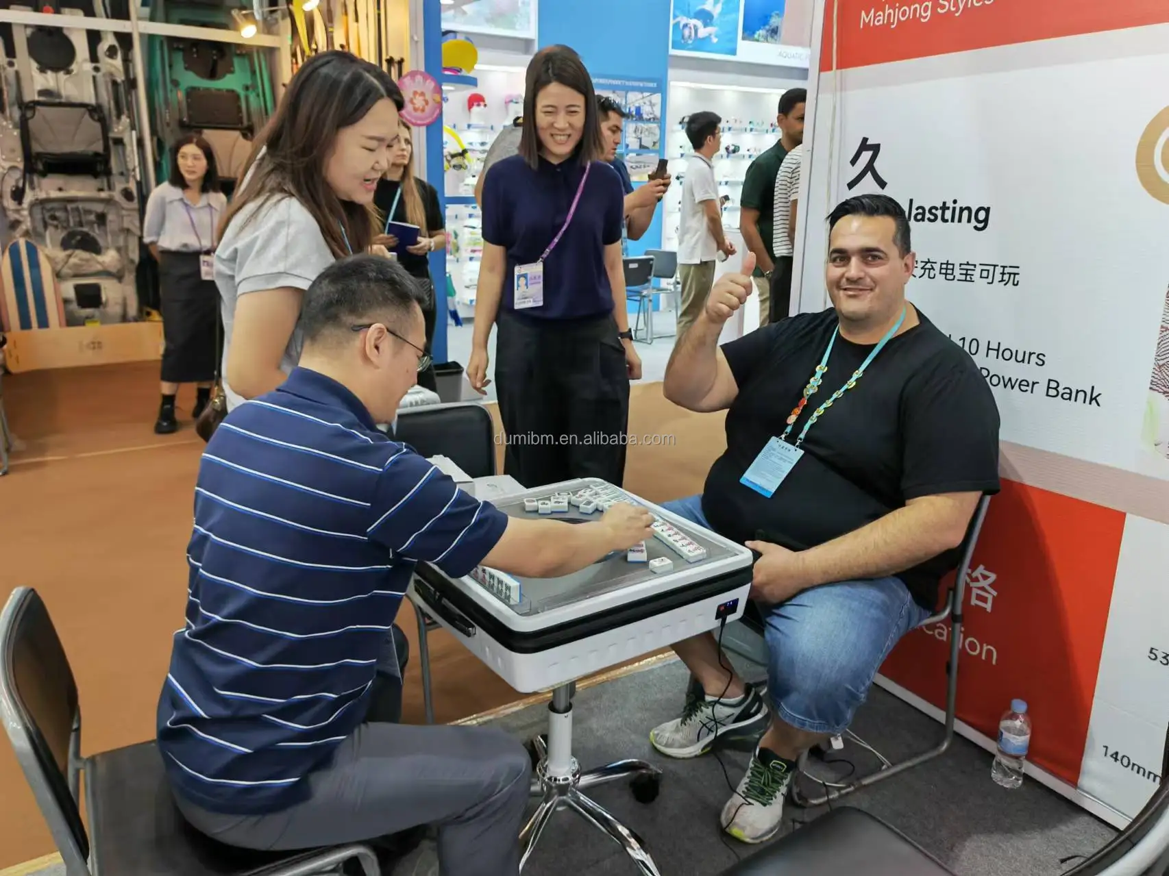 QUEYI QY Fully Automatic Folding Mahjong Machine for Travel Game White ...