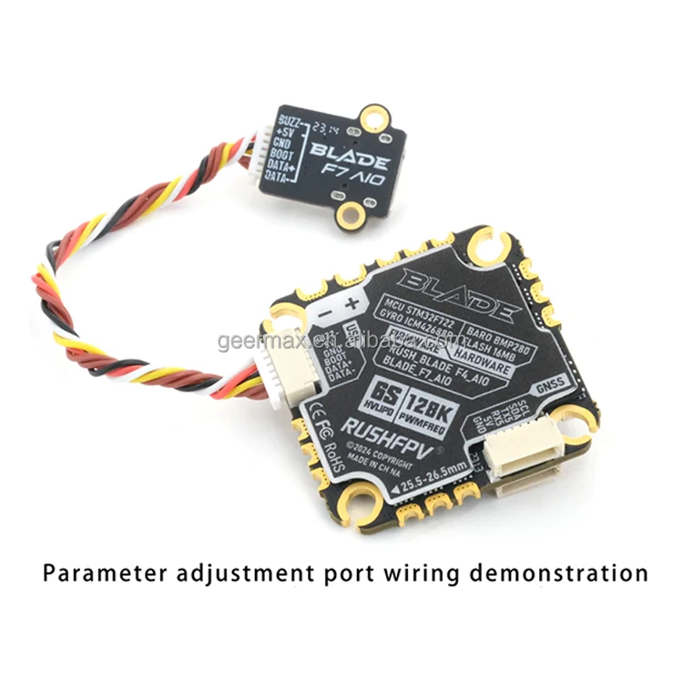 Powerflight Module RUSHFPV BLADE F7 45A AIO Flight Module MCU FC STM32F722 ESC AT32F421 4X ...