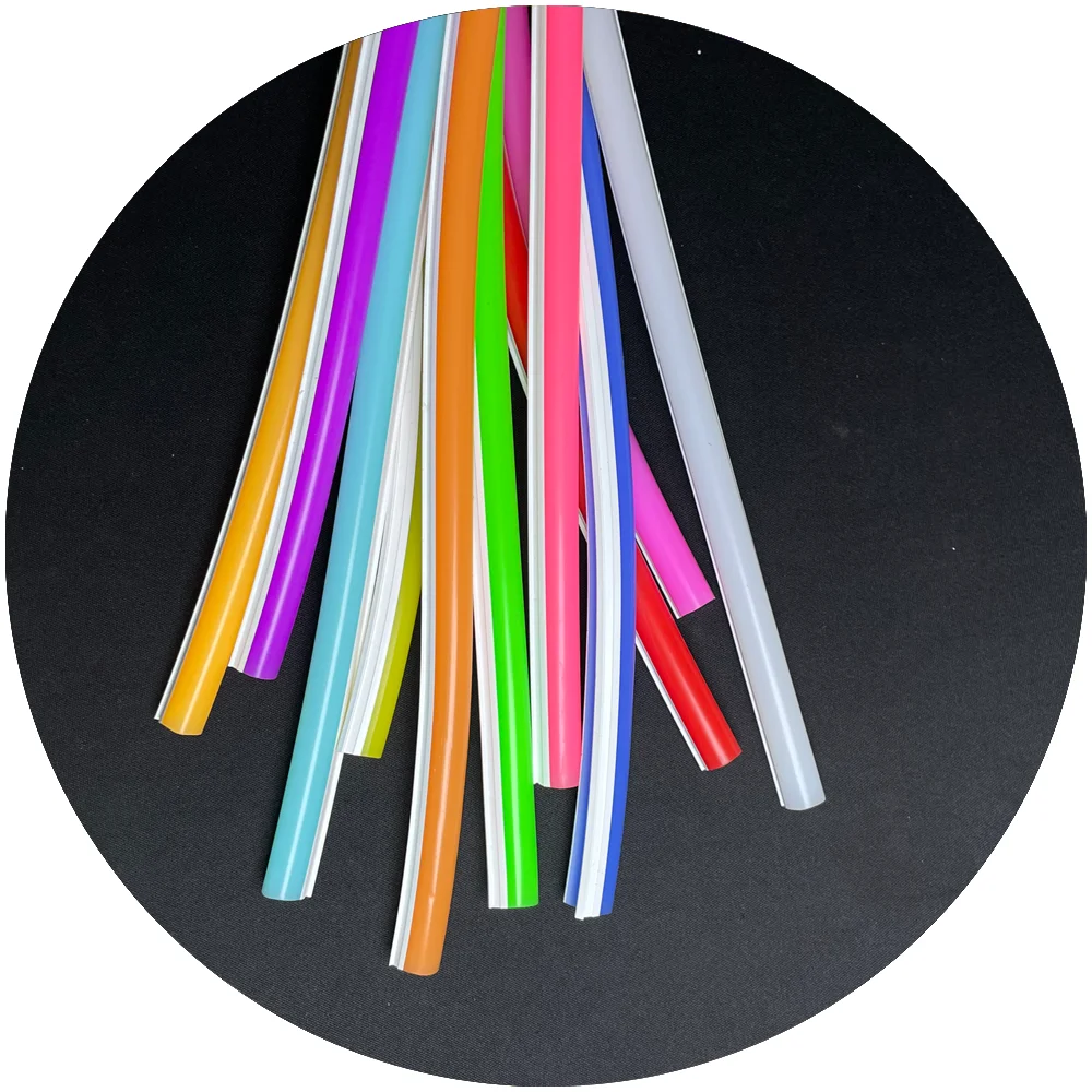 DC12V 2.5cm 1cm DC5V 2nd Gen Split Neon Tube Cover 6mm 8mm 12mm Neon Led Strip for Led Neon Sign Customize Material