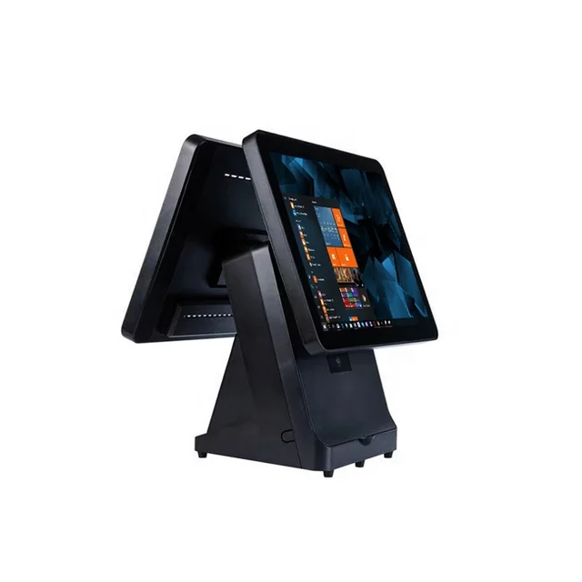 Dual Touch Screen Windows Pos Cashier Machine Payment Terminal All In One Mobile Pos System For Supermarket