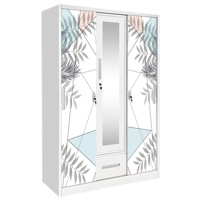 Modern Steel Almirah Wardrobe with Customized Closet Design