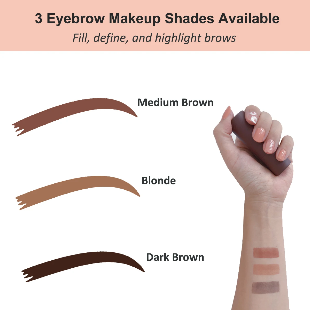Набор штампов для бровей коричневого цвета, водостойкая Фирменная торговая марка, макияж глаз, одношаговый штамп для бровей, трафареты, штамп для бровей и набор для придания формы