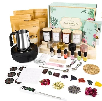 Wanhua wholesale essential oil soy wax hotel collection diy candle making kit for adults