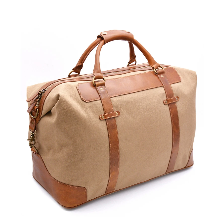 leather overnight bolsa