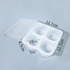 4-grid tray with lid