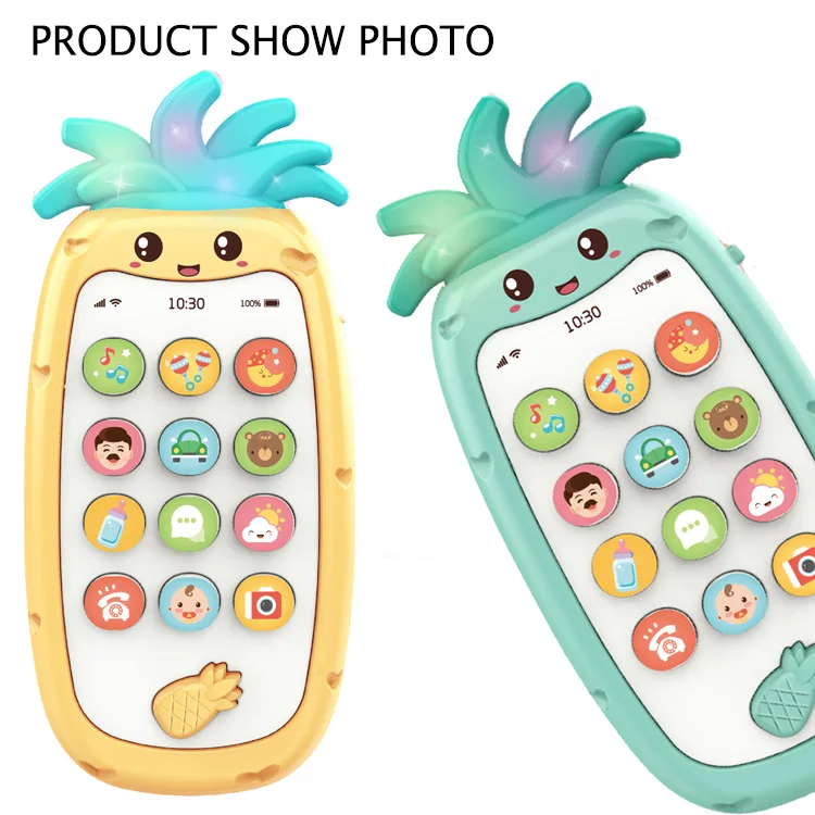 Форма ананаса для маленьких игрушки Прорезыватели для зубов детские музыкальные