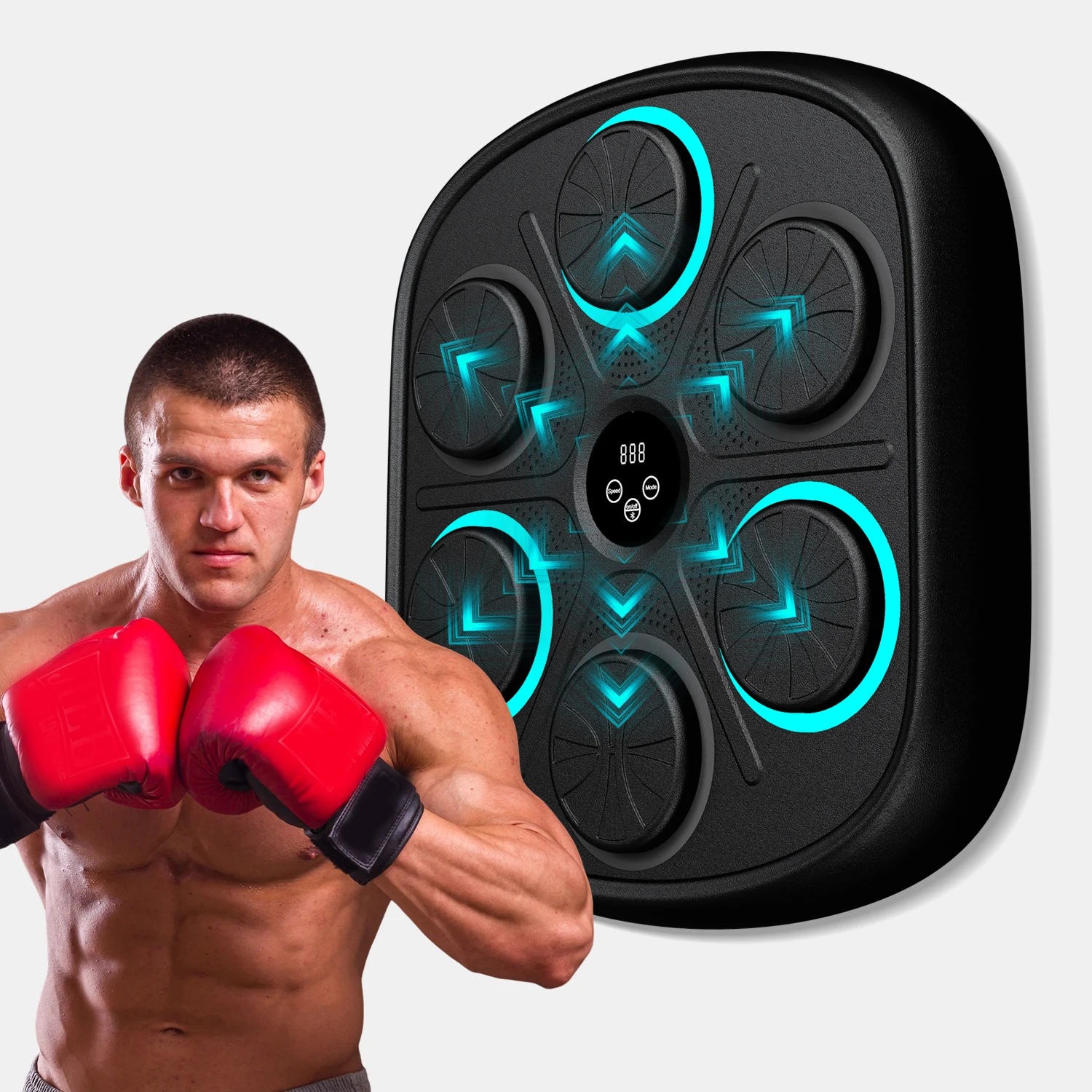 GORDON OEM Music Boxing Machine with Boxing Gloves Punching Bag Free Sample Smart Wall Mounted Music Boxing Machine for Adult