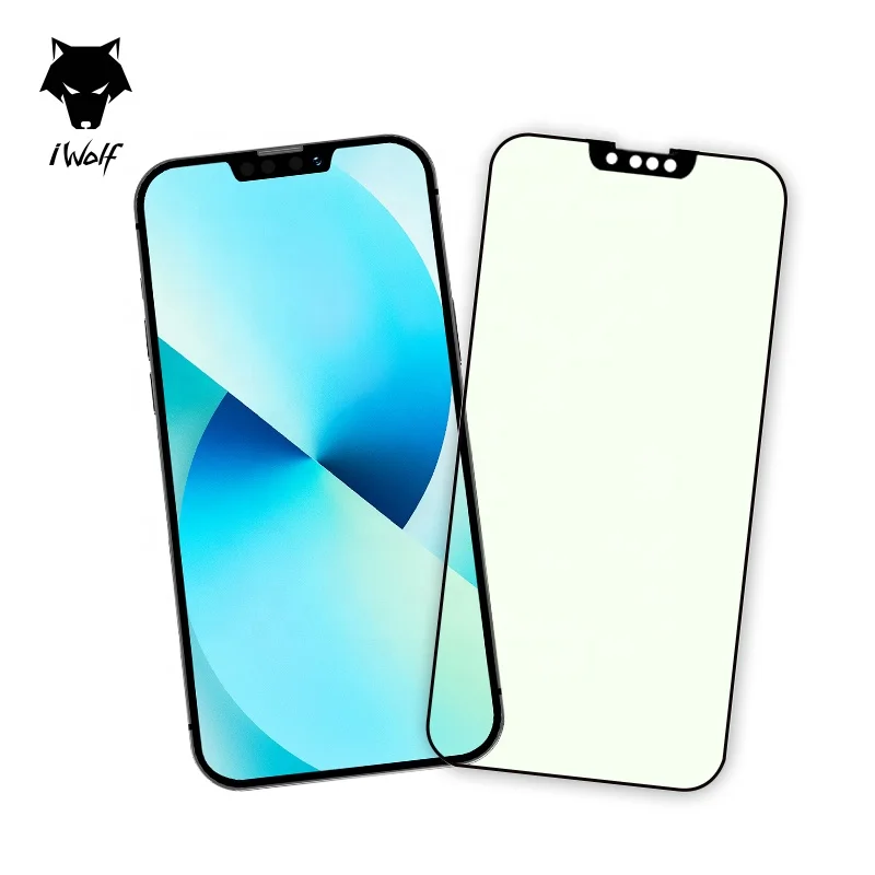 Iwolf 9h Glass Screen Protector Film Eyes Protect Anti Blue Light Tempered Glass Screen