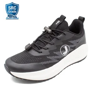 Men's Winter Breathable Fly Knit PU Upper Oil Resistant SRC Non Slip Rubber Outsole Safety Work Shoes