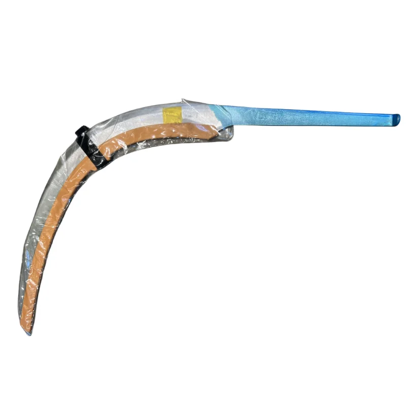 Blue Industrial Grade Palm Sickle Farm Tool with Fiberglass/Wood Handle Carbon Steel Blade