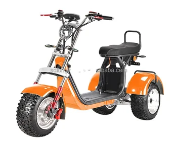 EU Warehouse Wholesale Fat Tire 3 Wheels Electrical Tricycle 2000W EEC COC 60V  Electric Scooters City coco for Adults
