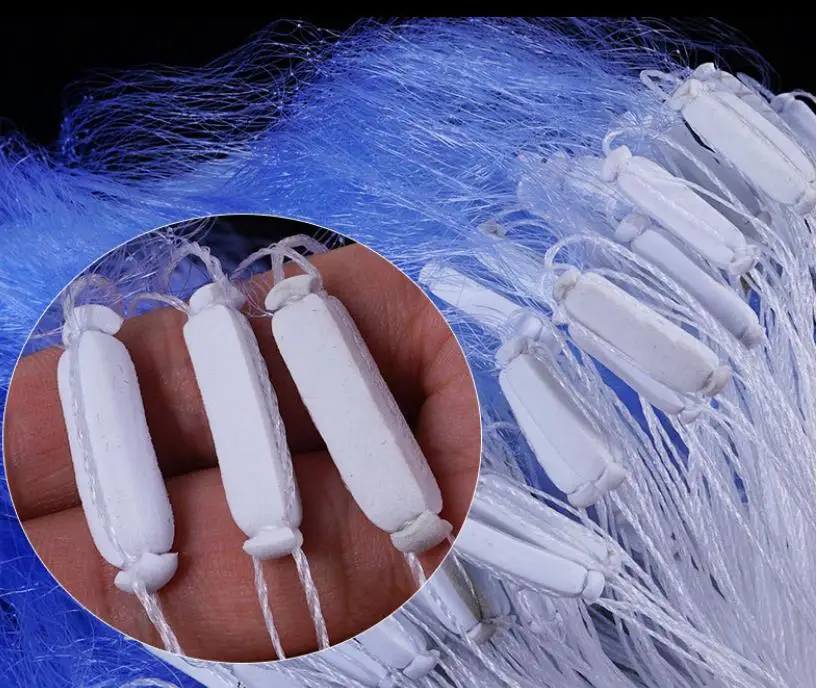 Popular Blue Gill Net 3 Layer 1.2m Depth 50m 100m Length Fishing Gill Nets
