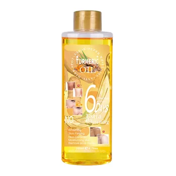 Factory Customized 200ml Turmeric Oil Skin Turmeric Super Whitening Oil Dark Spot Removal Lightening Gold Oil