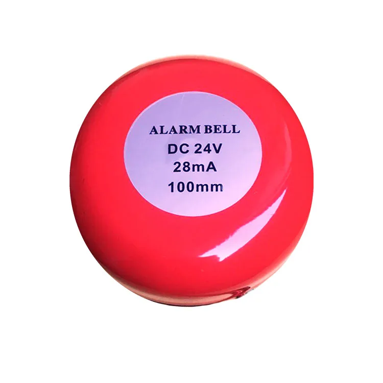 12V or 24v red color round fire alarm bell 4inch/6inch/8inch