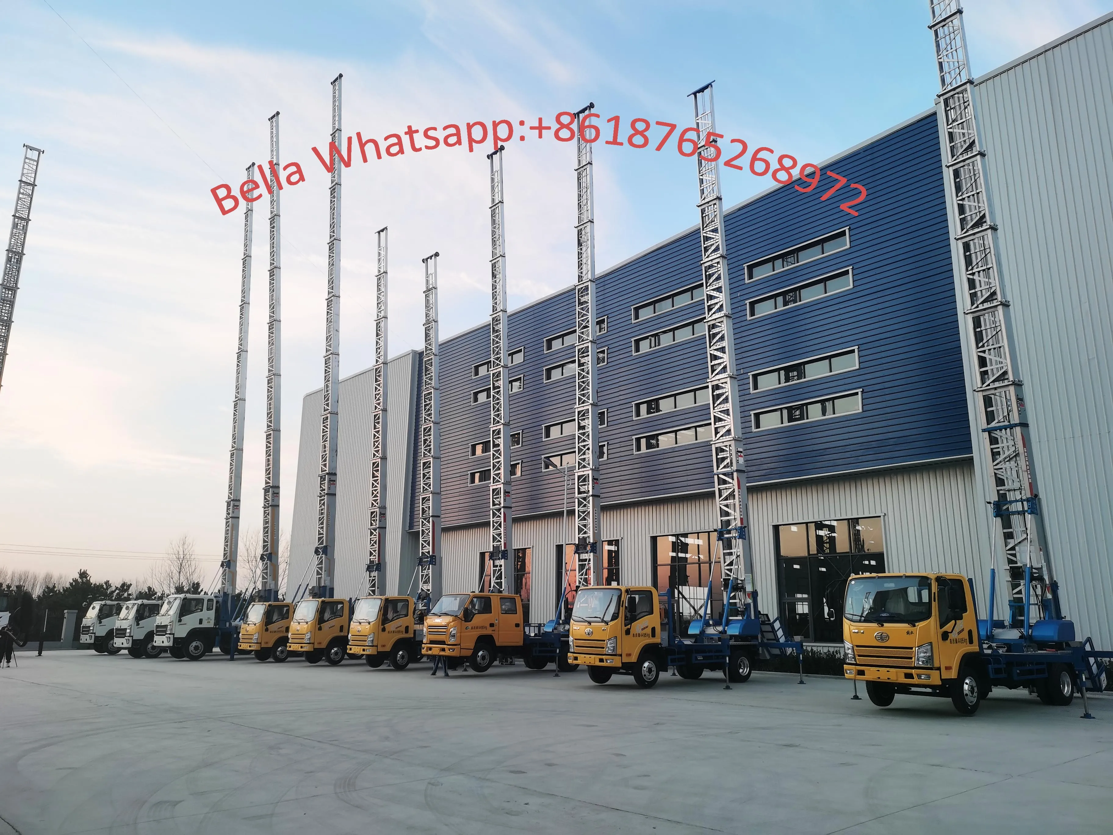 32m 36m 45m 65m Skylift Furniture Lift Ladder Lift Truck Aerial Ladder Lift Truck For Moving Ladder Bucket Aerial Truck 12