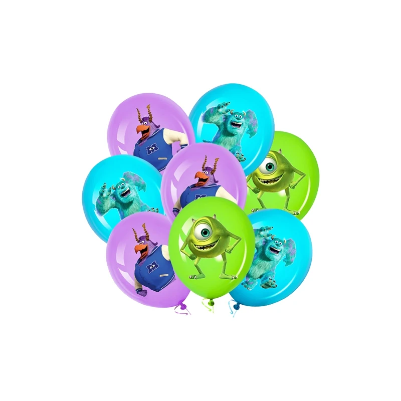 Monster Inc Party Decorations - Kids Birthday Party Supplies with Banner &  Cupcake Topper for Monsters University Theme