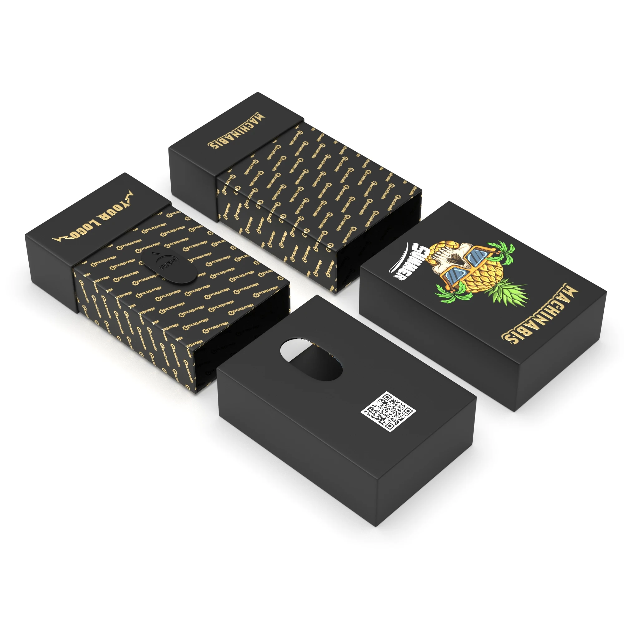 4 Colors Printing Custom Logo Display Paper Package Box Cardboard Boxes ...