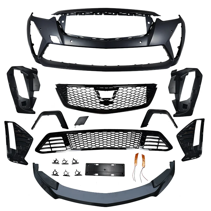 High Quality Automobile Black Wing Front Bumper Assembly For Cadillac