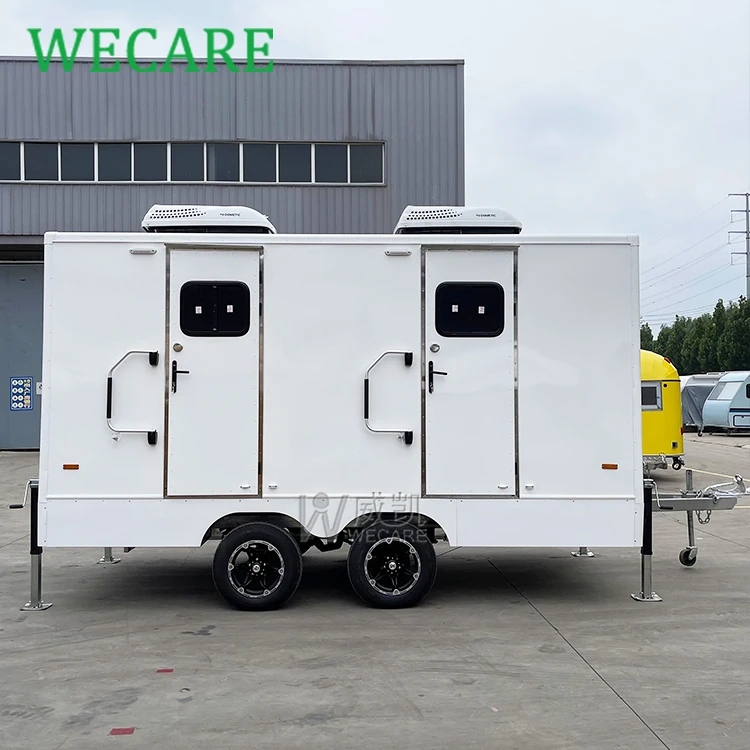 Wecare Portable Restrooms Outdoor Mobile Plastic Toilet Bathroom Trailer Washroom Camping Toilet