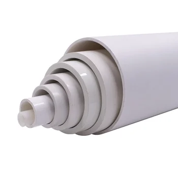 Dongguan Hongda White PVC Tubing Different Size Extruded Plastic Pvc Pipe Customer Customized Extruding