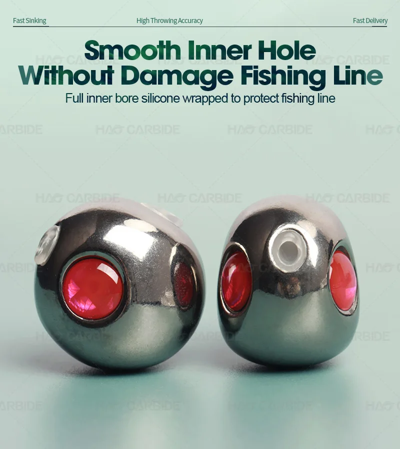 45-210g Tungsten Head Red Snapper Red Sea Bream with