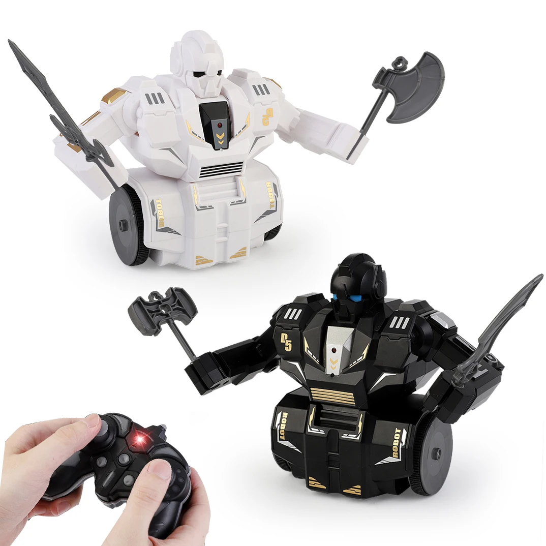 360 Degree Rotate Battle Game Rc Toy Remote Control Boxing Fire Fighting Robot
