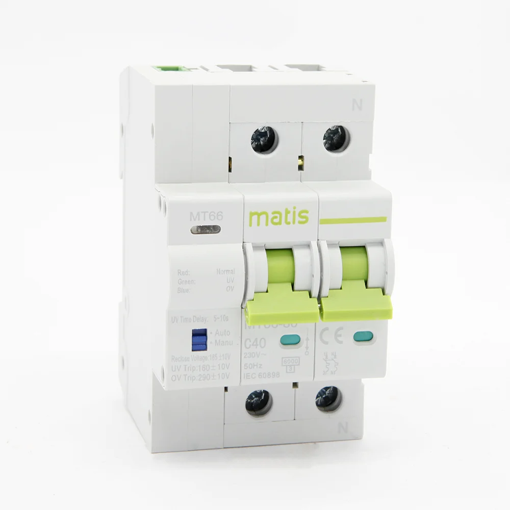 Matis MT66UV Smart Breaker Wifi Mcb with Over Voltage protection