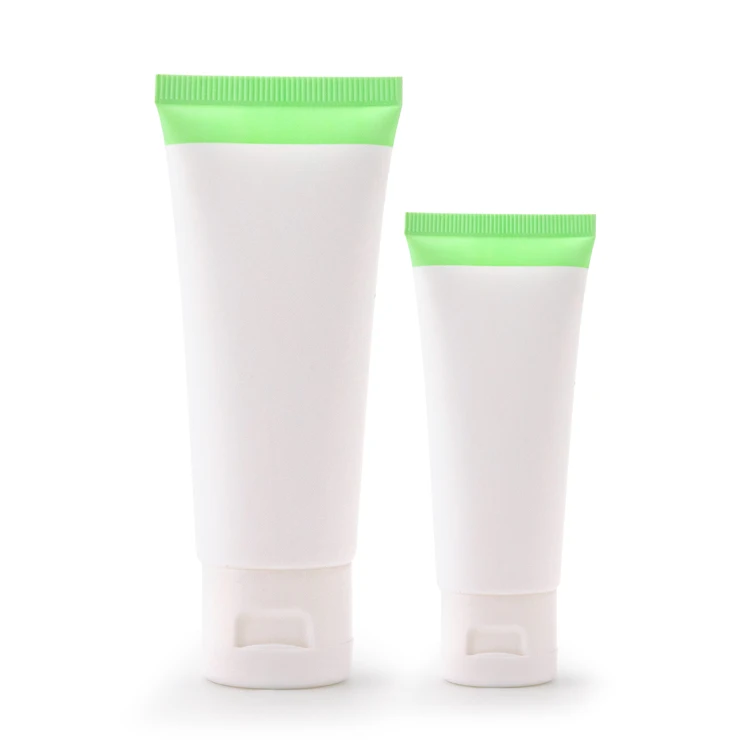 Custom 120g Shampoo Round White Package Squeeze Plastic Soft Packaging Sunscreen Cream Cosmetic Tube With Caps
