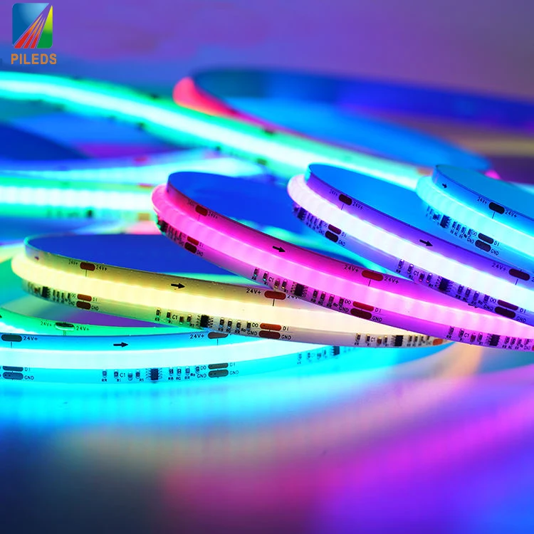 WS2811 Pixel COB LED Strip FOB Light Tape RGB 5M 12V SM16703 / 1903 IC 216leds/m Addressable Programmable Dream Color Digital