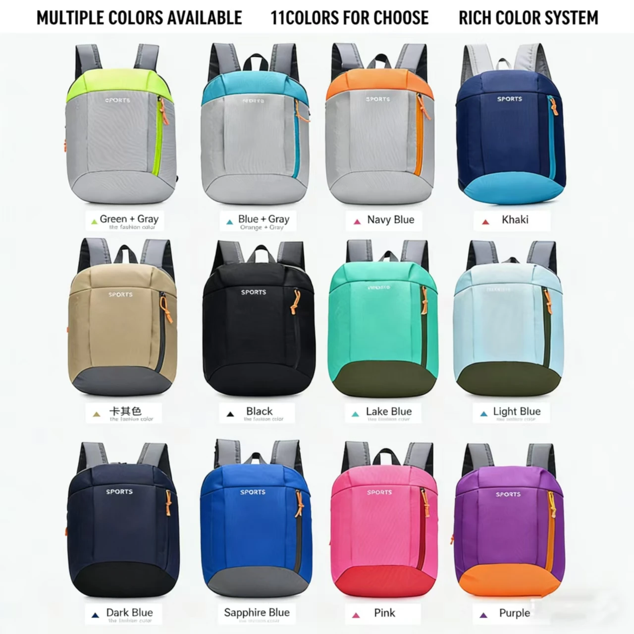 Customizable Fashion Outdoor Travel Adjustable Shoulder Strap Mountaineering Gym Large Backpack & Sports Bag preview 4