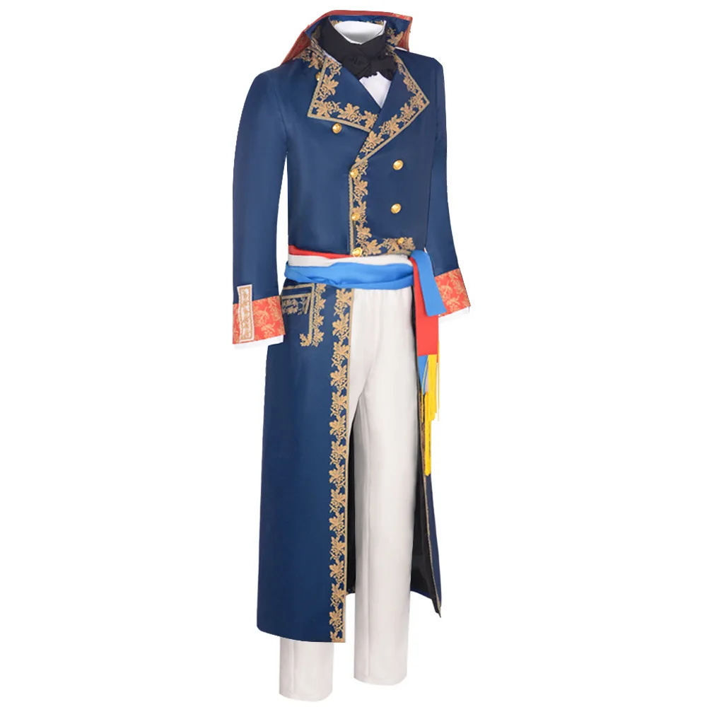 18Th 19th Medieval Century Palace Retro Emperor Adult Napoleon Cosplay Costume Full Suit MDEC-024